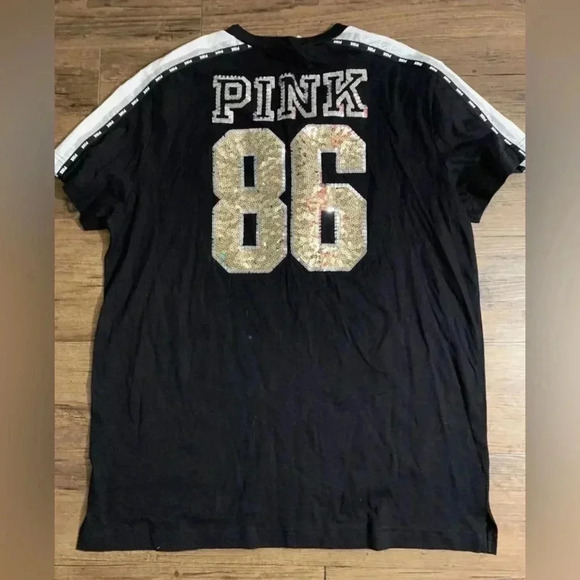 PINK VS BLING 86 TSHIRT/ YOGA LEGGINGS OUTFIT SET LARGE - Picture 4 of 10